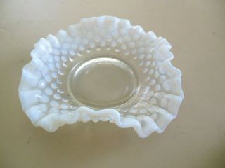 Anchor Hocking Opalescent Moonstone Hobnail Square Dish 5 3/4 "