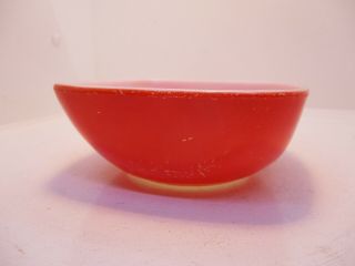 Vintage 12 oz.  PYREX 410 Red A - 8 Square Bowls 2