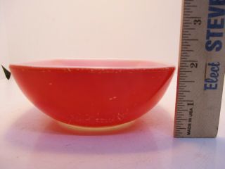 Vintage 12 oz.  PYREX 410 Red A - 8 Square Bowls 4