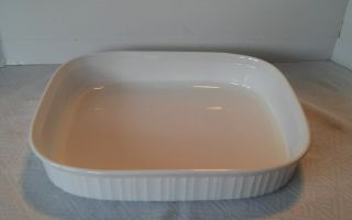 Corning Ware French White Roaster Lasagna Pan 4.  5 Liter F21 - B
