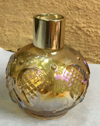 Gold Carnival / Irridised Glass Avon Bottle