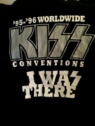 Kiss Official 1995 - 96 Kiss Conventions T Shirt Vintage