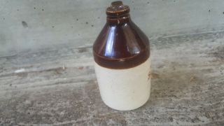 Antique Miniature Stoneware Bottle Jug Souvenir Seattle 3