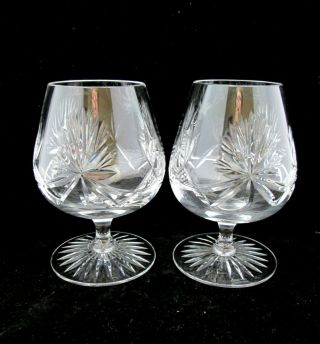 Edinburgh Crystal,  Star Of Edinburgh Small Balloon Brandy Glasses,