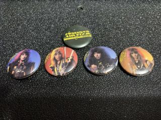 Stryper Pin Badge Button Set - Soldiers Under Command