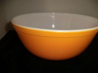 Vintage Pyrex Stacking Mixing Bowl Orange 403 2 1/2 Qt
