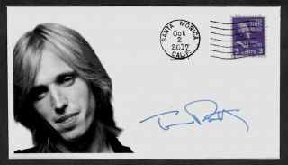 Tom Petty Limited Edition Commemorative Envelope With Autograph Reprint 1196