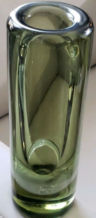 Mid Century Scandinavian Art Glass Vase by Kosta,  for Kosta Sweden 1950 ' s 2