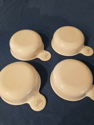 Set of 4 Corning Ware White Grab - It Bowls P - 150 - B 4