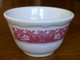 Set Of 4 Vintage Syracuse China Restaurant Ware " Strawberry Hill " Custard Bowls