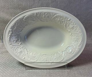 Wedgwood Of Etruria & Barlaston Patrician Ivory 10 - 1/2 " Oval Serving Bowl