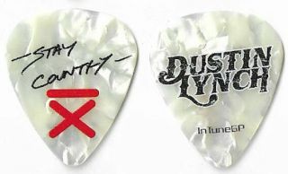 Dustin Lynch Color/pearl Tour Guitar Pick
