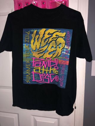 Weezer And Panic At The Disco Concert Shirt