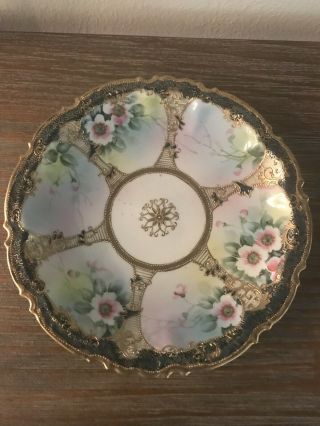 Vintage Hand Painted Nippon 10 " Decorative Plate