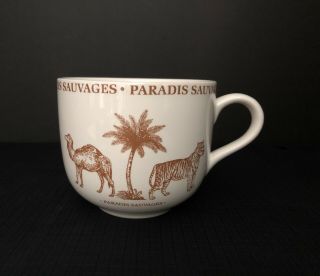 Vintage Paris Je T’aime " Paradis Sauvages " Mug Cup 16 Fl Oz - Made In France