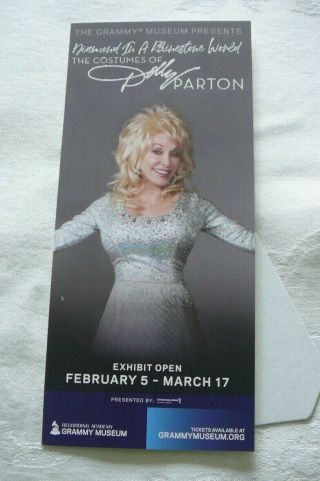 Dolly Parton Costumes Grammy Museum Standee 2019 With Bonus Out Of Print