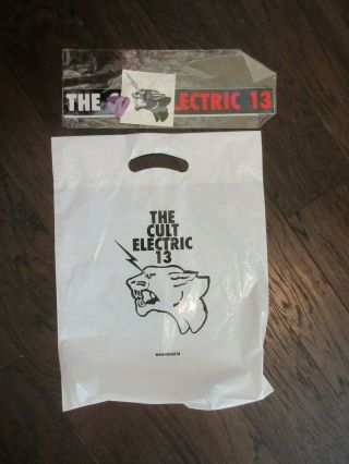 The Cult Bag And Guitar Pick And Stickers
