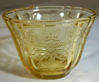 Federal Glass Co.  Madrid Amber Individual Jello Mold Or Custard Cup