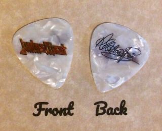 Judas Priest - Band Logo Rob Halford Signature Guitar Pick (w)