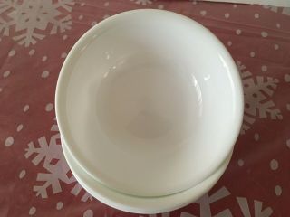 4 Corning Corelle Winter Frost White Cereal Soup Bowls Euc