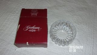 Gorham Althea Crystal Bowl Style C160 4 1/2 " In Box/excellent