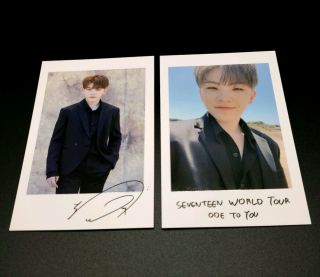 Seventeen Woozi Official Polaroid Photocard 2019 World Tour Ode To You Goods