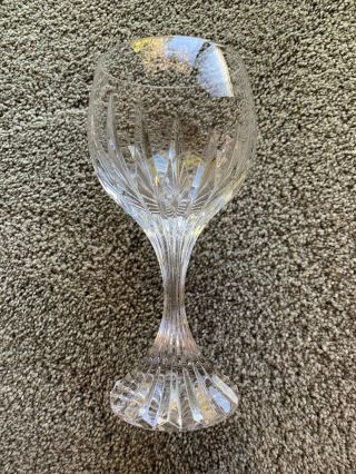 Massena By Baccarat Crystal 6 3/8 " Tall Wine Glass With 1 Small Chip On Rim