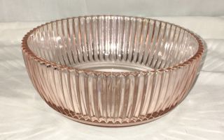 Anchor Hocking Queen Mary Pink 6 " Small Serving Bowl