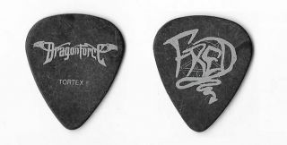 Dragonforce Silver/black Tour Guitar Pick