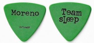 (deftones) Team Sleep Black/green Tour Guitar Pick