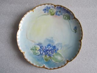 Antique Haviland Limoges Porcelain Hand Painted Plate