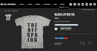 The Offspring Block Letter - T - Shirt Men 