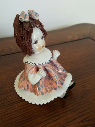 Zampiva Porcelain Girl Figurine Made In Italy 2