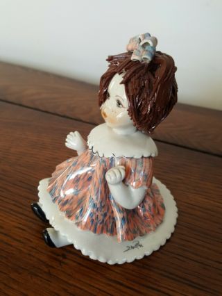 Zampiva Porcelain Girl Figurine Made In Italy 3