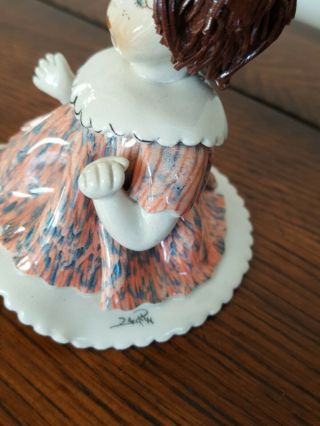 Zampiva Porcelain Girl Figurine Made In Italy 4