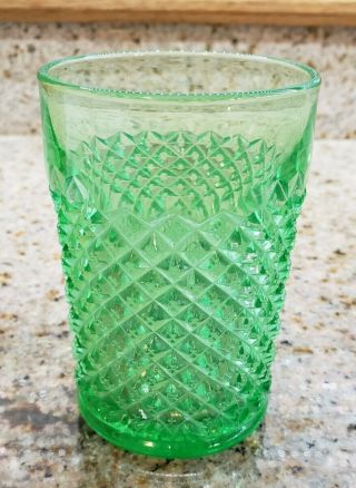 Westmoreland Glass English Hobnail Green Tumbler