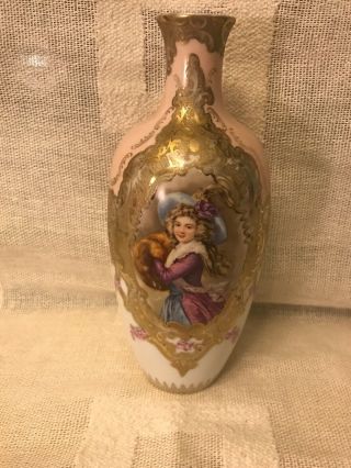 Royal Beyreuth Portrait Lady vase,  nicely Detailed,  Lovely 2