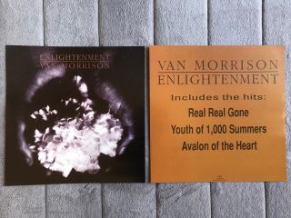 Van Morrison Enlightenment Rare Promo 12 X 12 Double Sided Poster Flat 