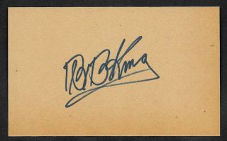 Bb King Autograph Reprint On Period 1950s 3x5 Card