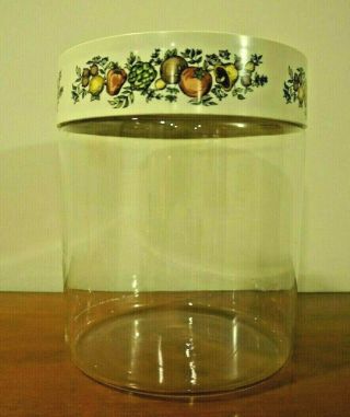 Vintage Pyrex Corning Ware Spice Of Life See N Store Canister Large Size 1943