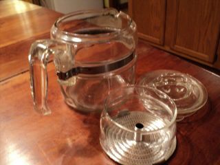Vintage Pyrex Corning Ware 4 cup Percolator/Coffee Pot ?Unusual Lid 4