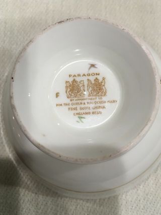 Paragon Queen Mary Cabbage Rose Tea Cup and Saucer NR 3