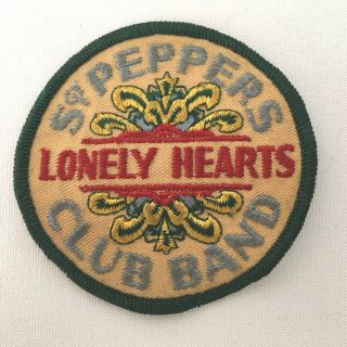 Sgt.  Peppers Lonely Hearts Club Band Embroidered Patch 4 " Euc