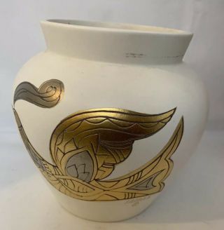 Vintage Mid Century Modern 1960s Sascha Brastoff Pottery Vase 5