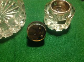 Mikasa Heavy Crystal Lighter & Ashtray Matching Set VINTAGE Made in Germany 4