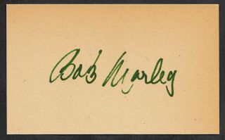 Bob Marley Autograph Reprint Appears Authentic On Old 1970s 3x5 Card