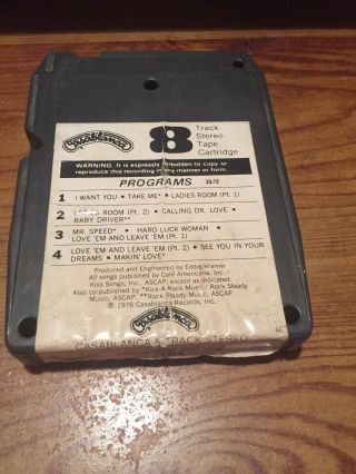 Kiss / “Rock And Roll Over” 1976 Casablanca Records 8 Track Tape 4