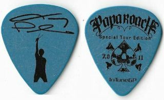 Papa Roach Black/blue Tour Guitar Pick