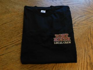 Toby Keith " Unmuzzled And On The Prowl " Concert Tour 2003 Local Crew T - Shirt L