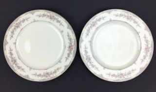 Two Noritake Bone China 9729 Shenandoah Dinner Plates 10.  5 "